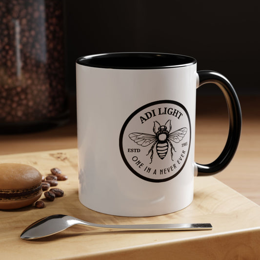 Bee Themed Accent Coffee Mug - Perfect Gift for Bee Lovers and Tea Enthusiasm